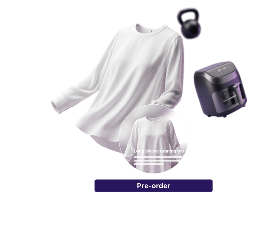 Pre-order flow: charge later