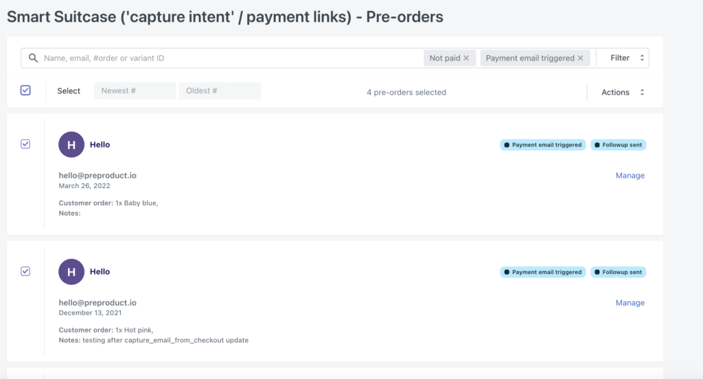 retrying payment links