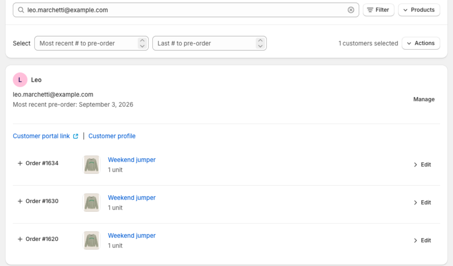 Pre Order Lsit Examples How to see a list of pre-orders - PreProduct