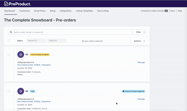 charging installments